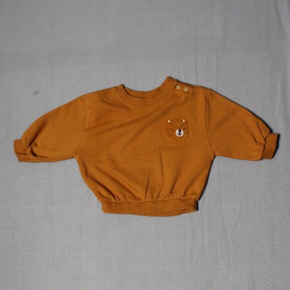 Cat & Jack Baby 2-Piece Set Bear Pullover & Jeans Outfit 6–9 Months - Picture 2 of 10